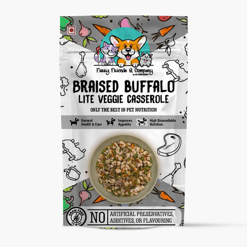 Braised Buffalo Lite Veggies Casserole