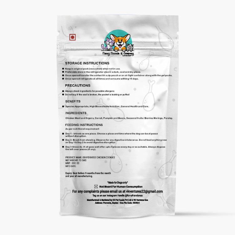 Dehydrated Chicken Cookies