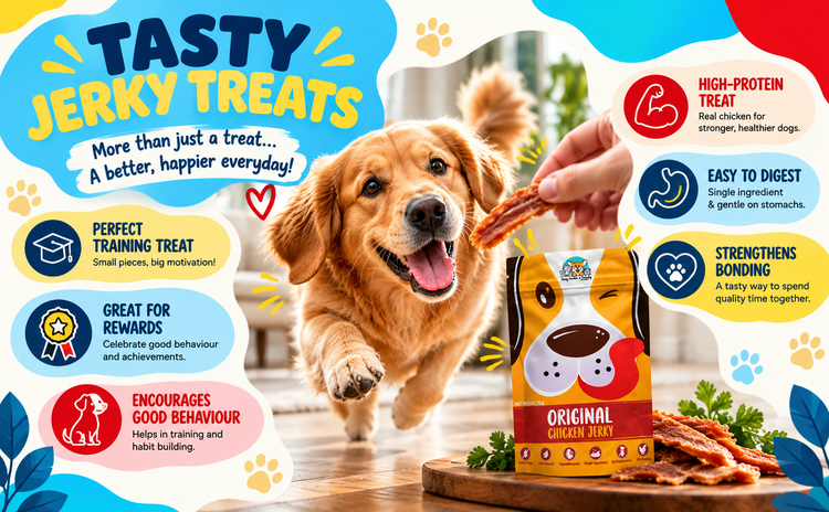 Chicken Jerky for Dogs | 100% Chicken Dehydrated Dog Treats – 70g