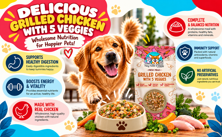 Grilled Chicken with Veggies | Ready-to-Eat Dog Food