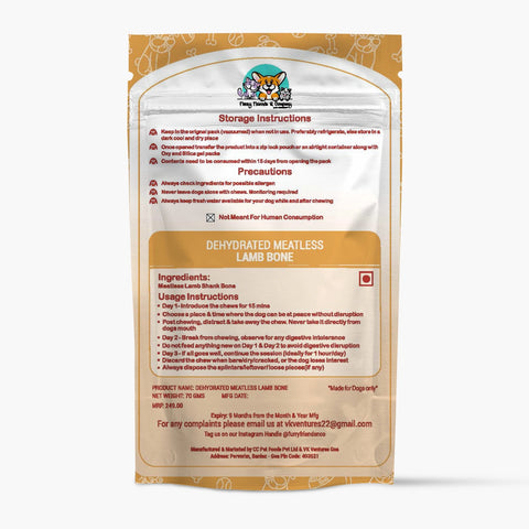 Dehydrated Meatless Lamb Bone